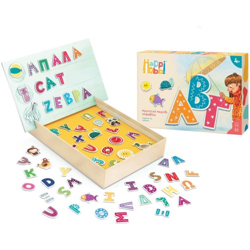 As company Happihobbi Alphabet 91 Educational Paper Magnets for 4+ Years 1029-64075 5203068640750