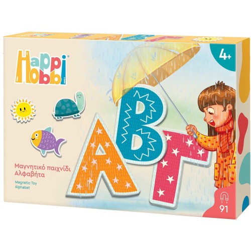 As company Happihobbi Alphabet 91 Educational Paper Magnets for 4+ Years 1029-64075 5203068640750