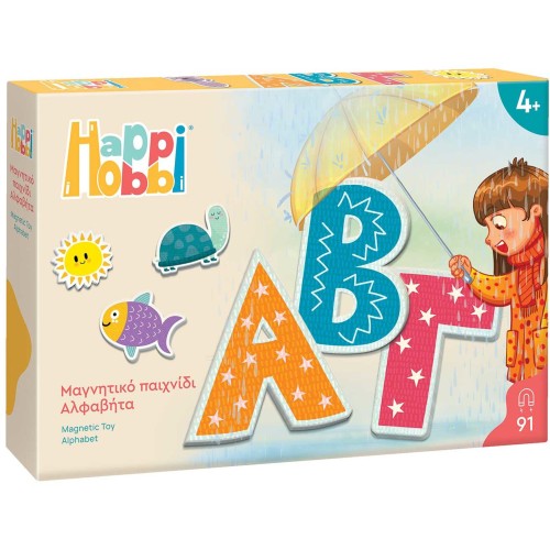 As company Happihobbi Αλφαβήτα 91 Εκπαιδευτικοί Χάρτινοι μαγνήτες για 4+ Χρονών 1029-64075 5203068640750