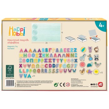 As company Happihobbi Alphabet 91 Educational Paper Magnets for 4+ Years 1029-64075 5203068640750