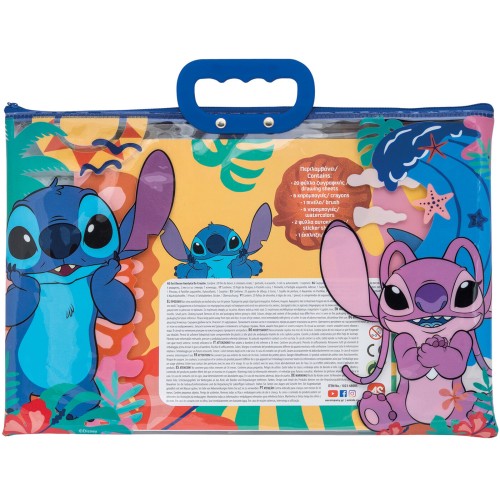 As company as σετ ζωγραφικής Stitch σε διάφανη τσάντα για 3+ χρονών 1023-68005 5203068680053