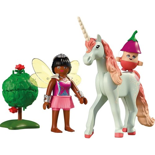 Playmobil Magic Unicorns Μονόκερος Με Ροζ Χαίτη & Νεράιδα 71841 4008789718419