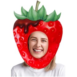 fun world One Size Strawberry hat 7945 5212054710735