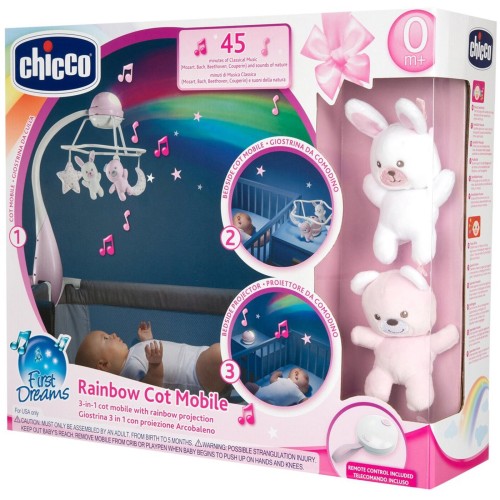 Chicco Baby Play Cradle Projector Pink For 0+ Months Y01-11041-10 8058664153268