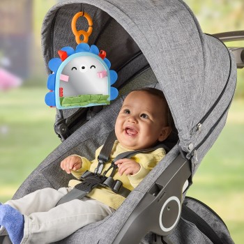 Mattel Fisher-Price Prop 'N Go Portable Mirror Baby Tummy Time Sensory Activity Toy For Newborns JHB45 194735327065