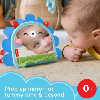 Mattel Fisher-Price Prop 'N Go Portable Mirror Baby Tummy Time Sensory Activity Toy For Newborns JHB45 194735327065
