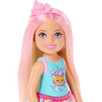 Mattel Barbie Chelsea Club Birthday-themed Small Doll With Pink-streaked Blonde Hair & Party Accessories JJB37 194735338948