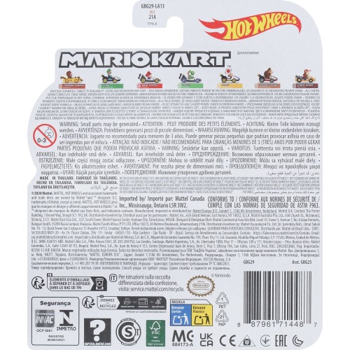 Mattel Hot Wheels Mario Kart Collection Of 1:64 Scale Die-Cast Replica Vehicles, Toy Collectibles GBG25 / GBG29 887961714487