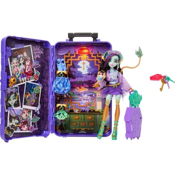 Mattel Monster High Skulltimate Secrets Gore-Geous Oasis Playset, Jinafire Long Doll And Accessories JDR52 194735288892