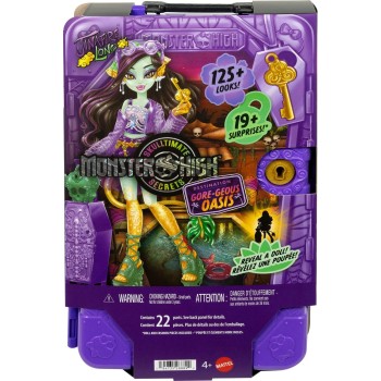 Mattel Monster High Skulltimate Secrets Gore-Geous Oasis Playset, Jinafire Long Doll And Accessories JDR52 194735288892