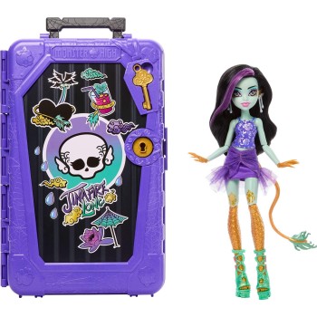 Mattel Monster High Skulltimate Secrets Gore-Geous Oasis Playset, Jinafire Long Doll And Accessories JDR52 194735288892