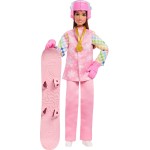 Mattel Barbie Careers Snowboarder Doll In Pink Jacket With 10+ Accessories Including Color-Change Snowboard JKF78 194735348626