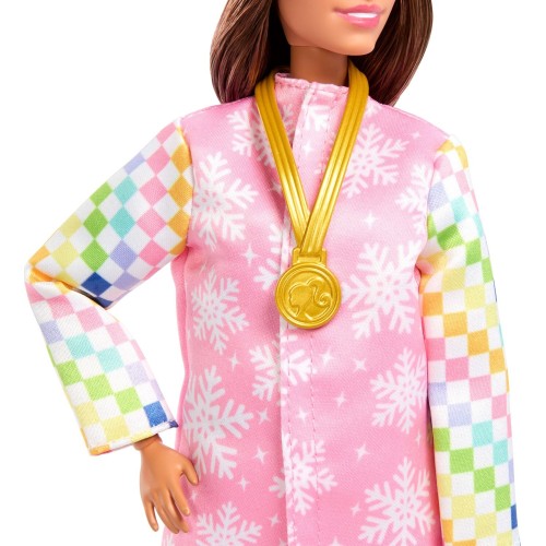 Mattel Barbie Careers Snowboarder Doll In Pink Jacket With 10+ Accessories Including Color-Change Snowboard JKF78 194735348626