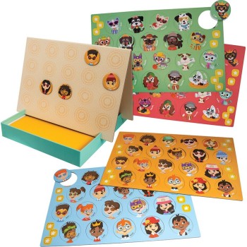 As company Happihobbi Who's Hiding? 60 Educational Paper Magnets For 5+ Years 1029-64083 5203068640835