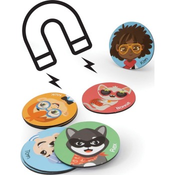 As company Happihobbi Who's Hiding? 60 Educational Paper Magnets For 5+ Years 1029-64083 5203068640835