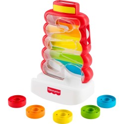 Mattel fisher-price κλασικη πυραμιδα - παιχνιδι με κρικους JLB81 194735360475