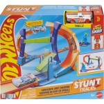 Mattel Hot Wheels Stunt Tracks Corkscrew Jump Champion Track Set & 1:64 Scale Toy Car, Speed Snap Track JLM90 / JLM91 1947353676