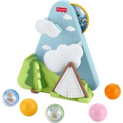 Mattel Fisher-price Friendship Forest Ball Drop Mountain Developmental Activity Toy for Baby, 5 Balls JLB88 194735360529