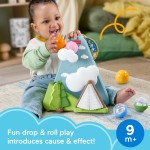 Mattel Fisher-price Friendship Forest Ball Drop Mountain Developmental Activity Toy for Baby, 5 Balls JLB88 194735360529