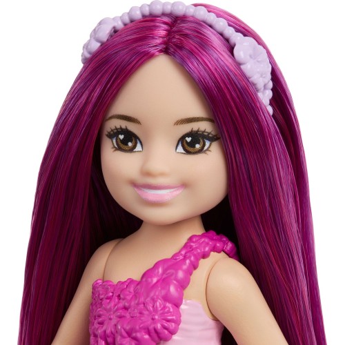 Mattel Barbie Chelsea Mermaid Small Doll With Pink Hair & Removable Hair Accessory, 6-inch Toy JKH54 / JKH56 194735396412