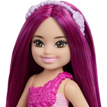 Mattel Barbie Chelsea Mermaid Small Doll With Pink Hair & Removable Hair Accessory, 6-inch Toy JKH54 / JKH56 194735396412