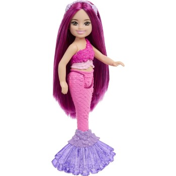 Mattel Barbie Chelsea Mermaid Small Doll With Pink Hair & Removable Hair Accessory, 6-inch Toy JKH54 / JKH56 194735396412