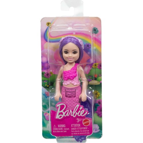 Mattel Barbie Chelsea Mermaid Small Doll With Pink Hair & Removable Hair Accessory, 6-inch Toy JKH54 / JKH56 194735396412