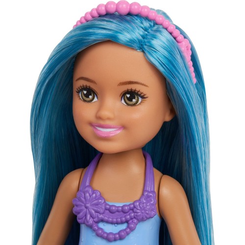 Mattel Barbie Chelsea Mermaid Small Doll With Blue Hair & Removable Hair Accessory, 6-Inch Toy JKH54 / JKH55 194735396375