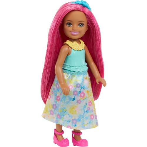 Mattel Barbie Chelsea Royal Small Doll With Pink Hair, Removable Skirt, Shoes & Hair Accessory, 6-inch JKH54 / JKH59 19473539639