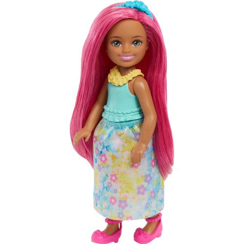 Mattel Barbie Chelsea Royal Small Doll With Pink Hair, Removable Skirt, Shoes & Hair Accessory, 6-inch JKH54 / JKH59 19473539639