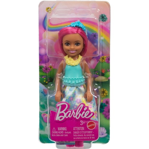 Mattel Barbie Chelsea Royal Small Doll With Pink Hair, Removable Skirt, Shoes & Hair Accessory, 6-inch JKH54 / JKH59 19473539639
