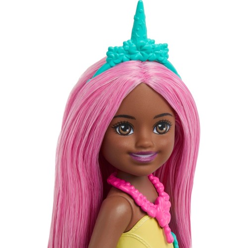 Mattel Barbie Chelsea Unicorn Small Doll With Pink Hair, Removable Tail, Shoes & Hair Accessory, 6-inch Toy JKH54 / JKH57 194735