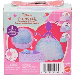 Mattel Disney Princess Valentine Cupcake Small Doll Reveal With 5 Surprises Including Heart Ring for Child (dolls May Vary) JJT7