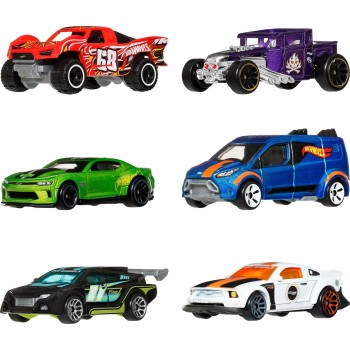 Mattel Hot Wheels 1:64 Scale Die-cast Toy Cars & Trucks, Set of 6 HW Legends Vehicles (styles May Vary) [walmart Exclusive] JLB2