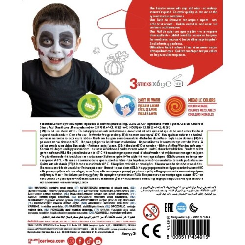 CARIOCA Mask up Creepy 3 pcs C43491 8003511434915