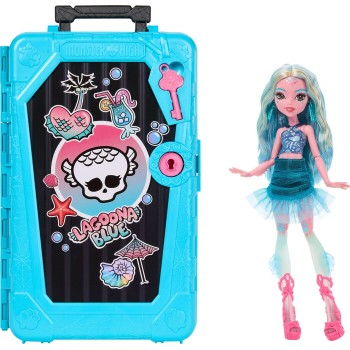 Mattel Monster High Skulltimate Secrets Gore-geous Oasis Playset, Lagoona Blue Doll and Accessories JDR51 194735289004