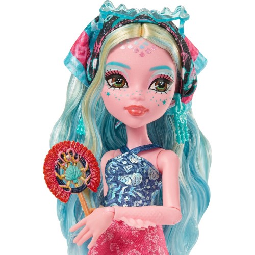Mattel Monster High Skulltimate Secrets Gore-geous Oasis Playset, Lagoona Blue Doll and Accessories JDR51 194735289004