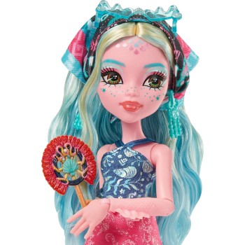 Mattel Monster High Skulltimate Secrets Gore-geous Oasis Playset, Lagoona Blue Doll and Accessories JDR51 194735289004