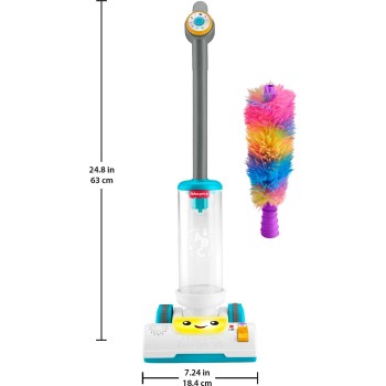 Mattel Fisher-price Laugh & Learn 2-in-1 Vacuum Toddler Musical Learning Toy, Multilanguage Version JMM35 194735380985