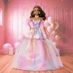 Mattel Barbie Signature Birthday Wishes Fashion Doll in Dress With Pastel Rainbow Effect, Collectible Gift JJX78 194735344307