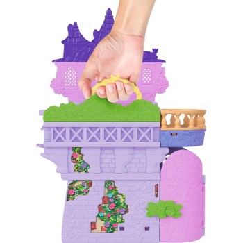 Mattel Disney Princess Rapunzel Storytime Stackers Doll House, Small Doll, Pascal Figure & 7 Accessories JDP61 194735288670