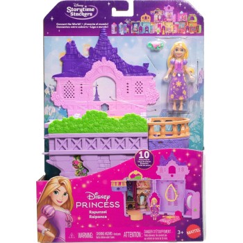 Mattel Disney Princess Rapunzel Storytime Stackers Doll House, Small Doll, Pascal Figure & 7 Accessories JDP61 194735288670