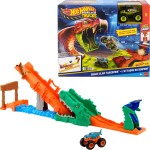 Mattel hot wheels monster trucks πιστα - εξοντωση κροκοδειλου JJN45 194735339730
