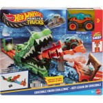 Mattel HOT Wheels Monster Trucks Crocodile Crash Challenge Playset JJN45 194735339730
