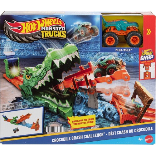 Mattel hot wheels monster trucks πιστα - εξοντωση κροκοδειλου JJN45 194735339730