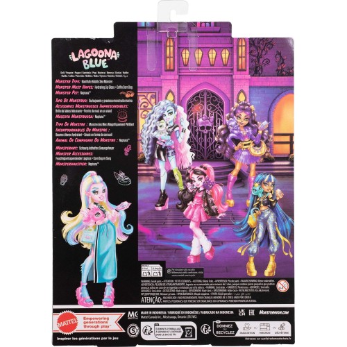 Mattel Monster High Lagoona Blue Fashion Doll in Maxi Skirt With Pet Neptuna and 7 Accessories JHK33 194735333851