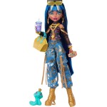 Mattel Monster High Cleo De Nile Fashion Doll in Cargo Pants With Pet Hissette and 7 Accessories JHK32 194735333783