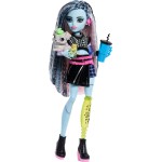 Mattel Monster High Frankie Stein Fashion Doll in Black Pleather Skirt With Pet Watzie and 7 Accessories JHK31 194735333714