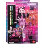 Mattel Monster High Draculaura Fashion Doll in Bow Dress With Pet Bat Count Fabulous and 7 Accessories JHK29 194735333721