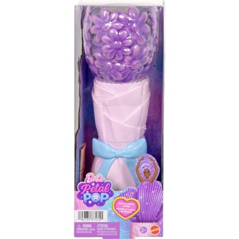 Mattel Barbie Petal Pop Scented Fashion Doll With Purple Dress, Reveal Accessories Like Bunny & More JMF58 194735375721